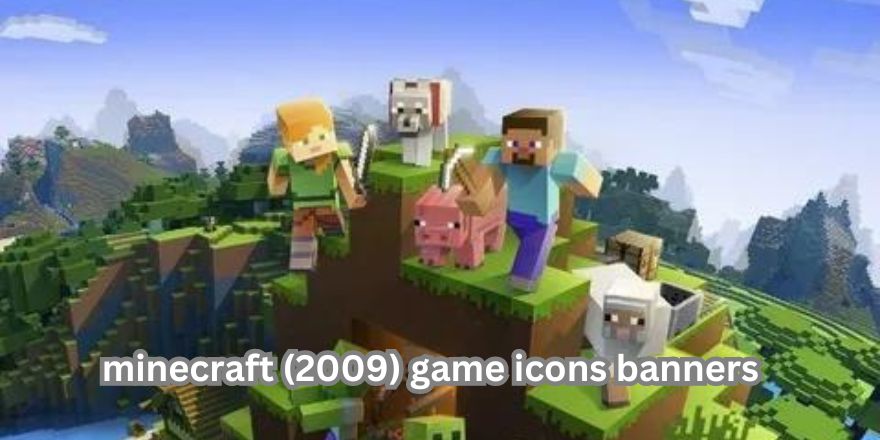 minecraft (2009) game icons banners