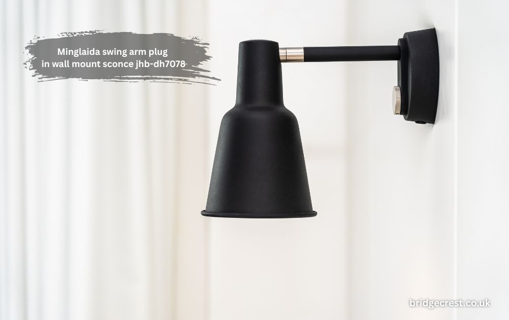 Minglaida swing arm plug in wall mount sconce jhb-dh7078