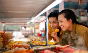 chinatown hawker leftovers consumption