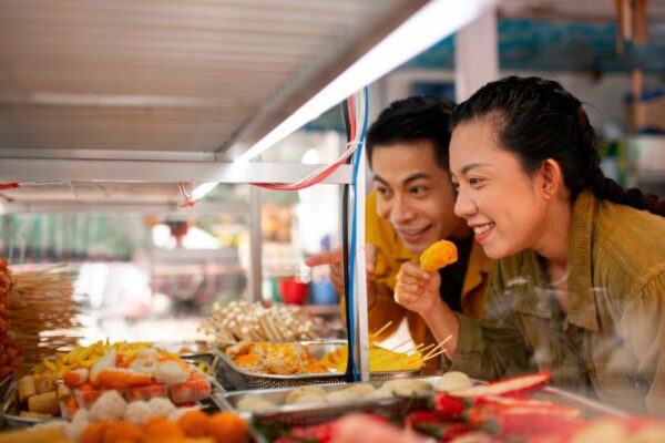 chinatown hawker leftovers consumption