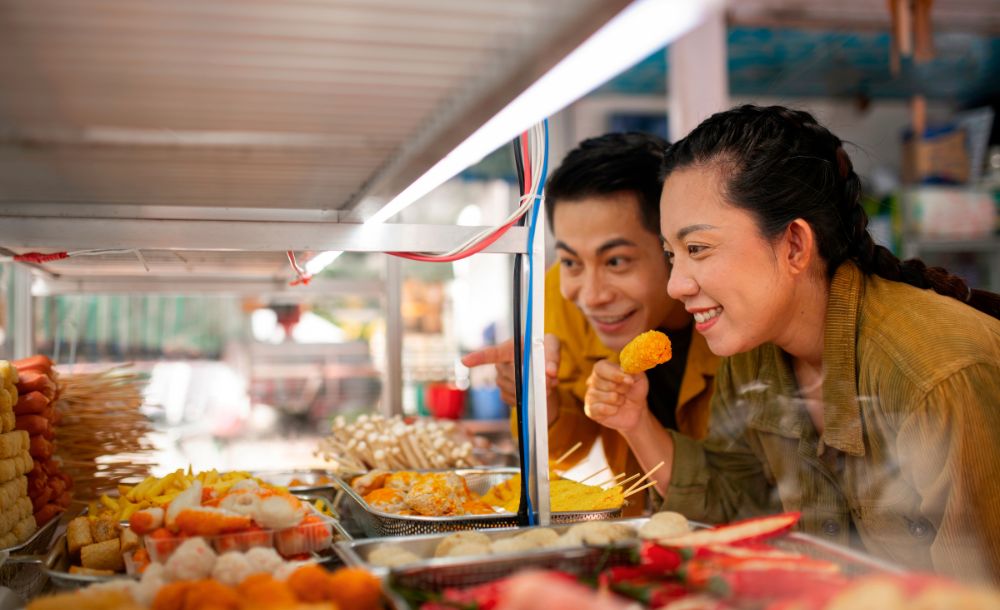 chinatown hawker leftovers consumption
